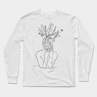 Blooming Heart Long Sleeve T-Shirt